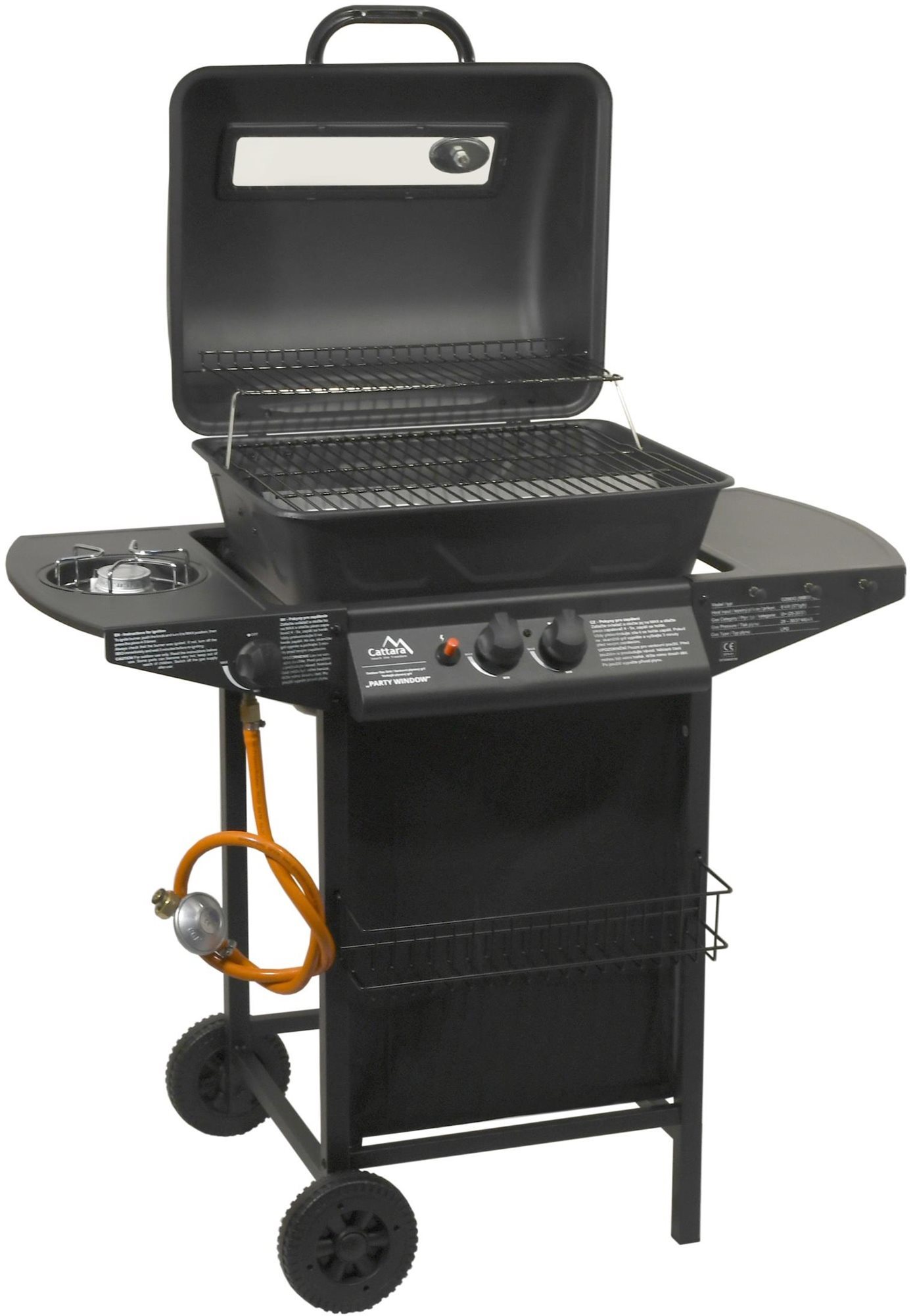 Cattara Gril plynový PARTY WINDOW 2 + 1 pojazdný
