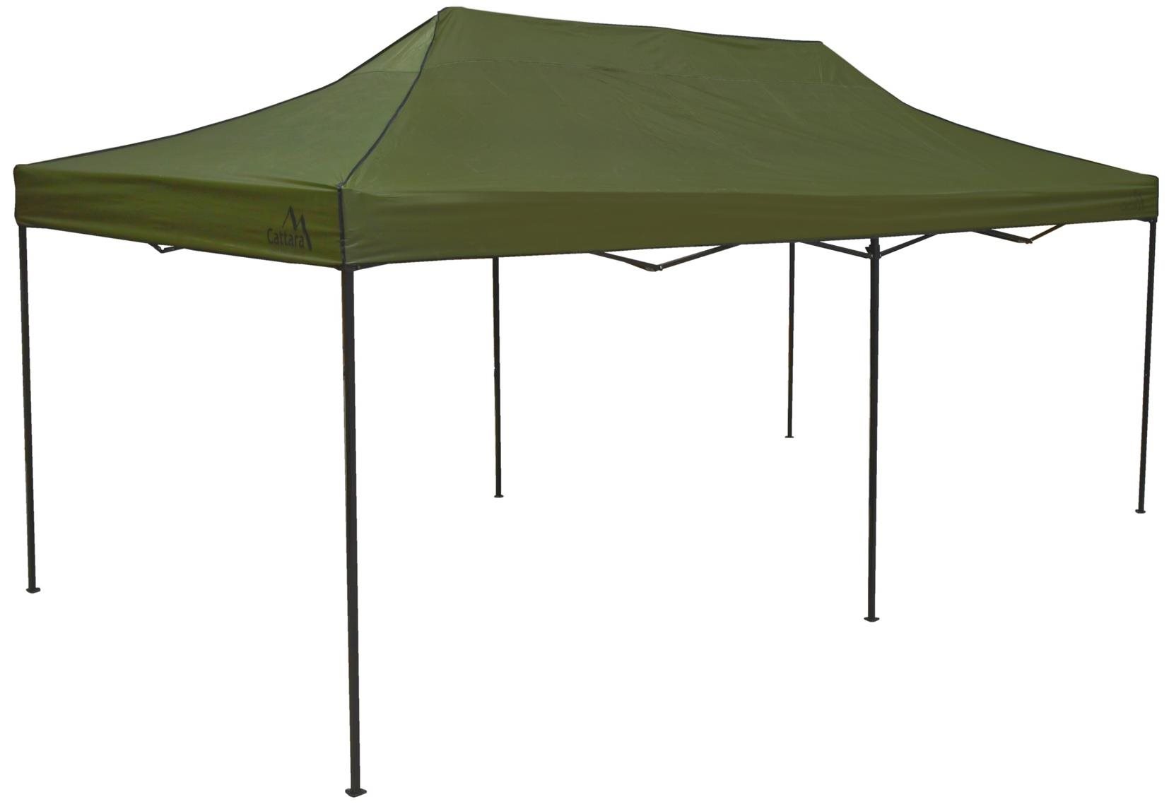 CATTARA Altán záhradný nôžkový 3 × 6 m, zelený WATERPROOF