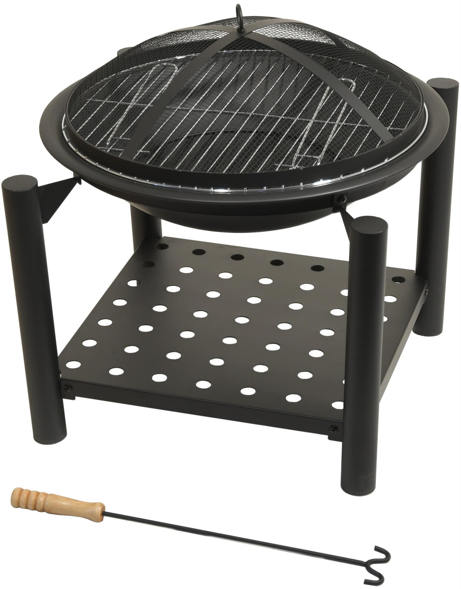 CATTARA Ohnisko s grilovacou mriežkou SABATINI s poklopom