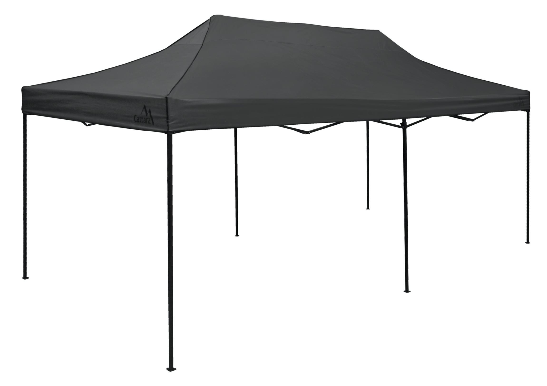 CATTARA Záhradný altánok nožnicový 3 × 6 m WATERPROOF, sivý