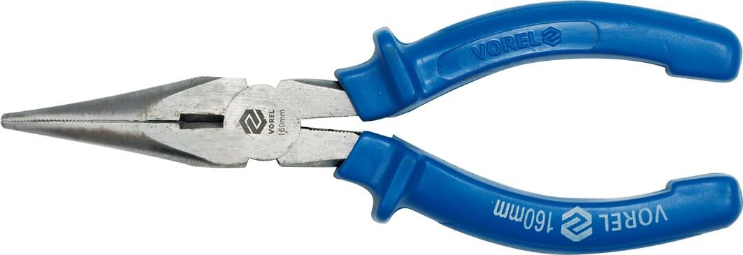 VOREL Kliešte predĺžené ohnuté 160 mm