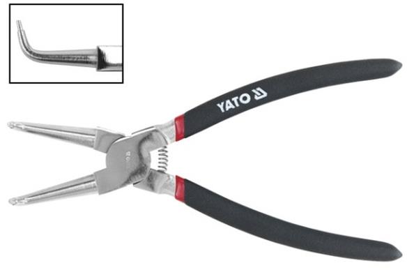 YATO Segerové kliešte 150 mm vnútorné ohnuté CrV