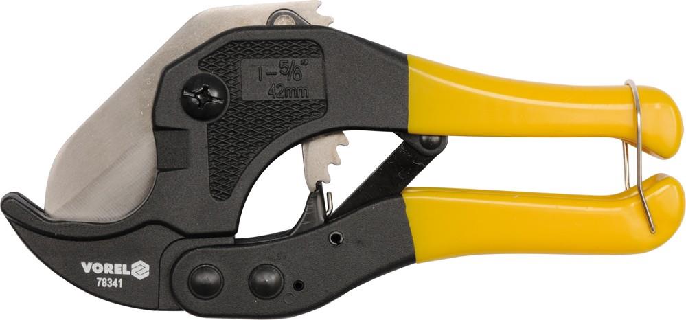 VOREL Kliešte na strihanie PVC rúrok max. priemer 42 mm