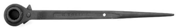 VOREL Kľúč račňový 19 × 22 mm priechodný obojstranný