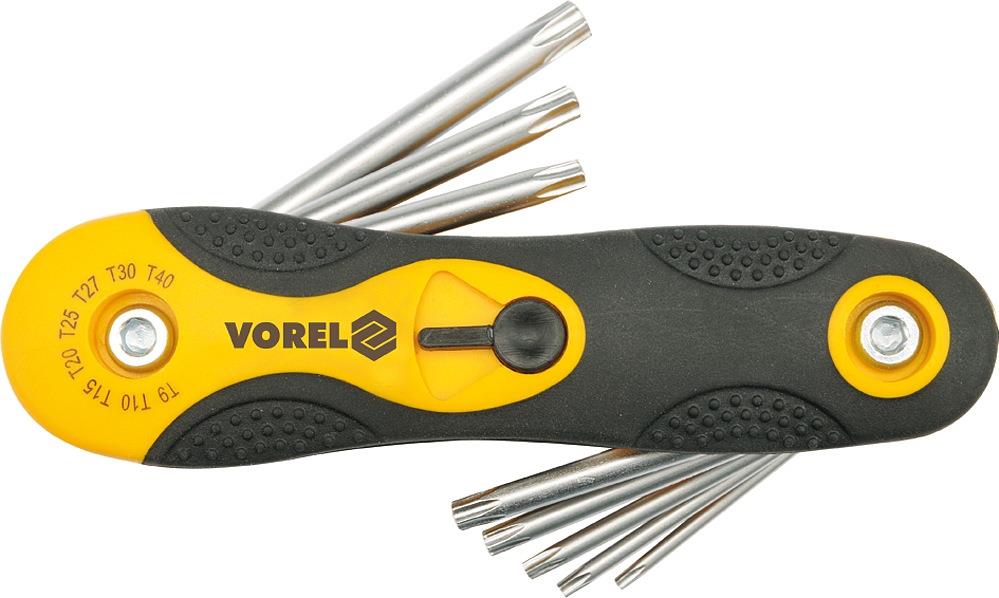 VOREL Súprava kľúčov TORX 8 ks CrV