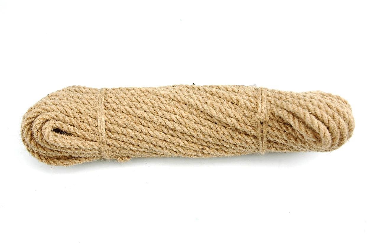 VOREL Lano jutové krútené 10 mm × 10 m TO-69572