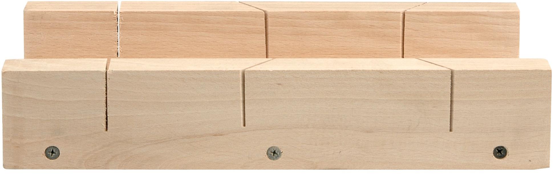 VOREL Prípravok na rezanie uhlov 300 × 80 mm drevený TO-29210