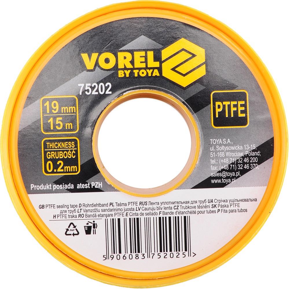 VOREL Páska teflónová 19 × 0,2 mm 15 m