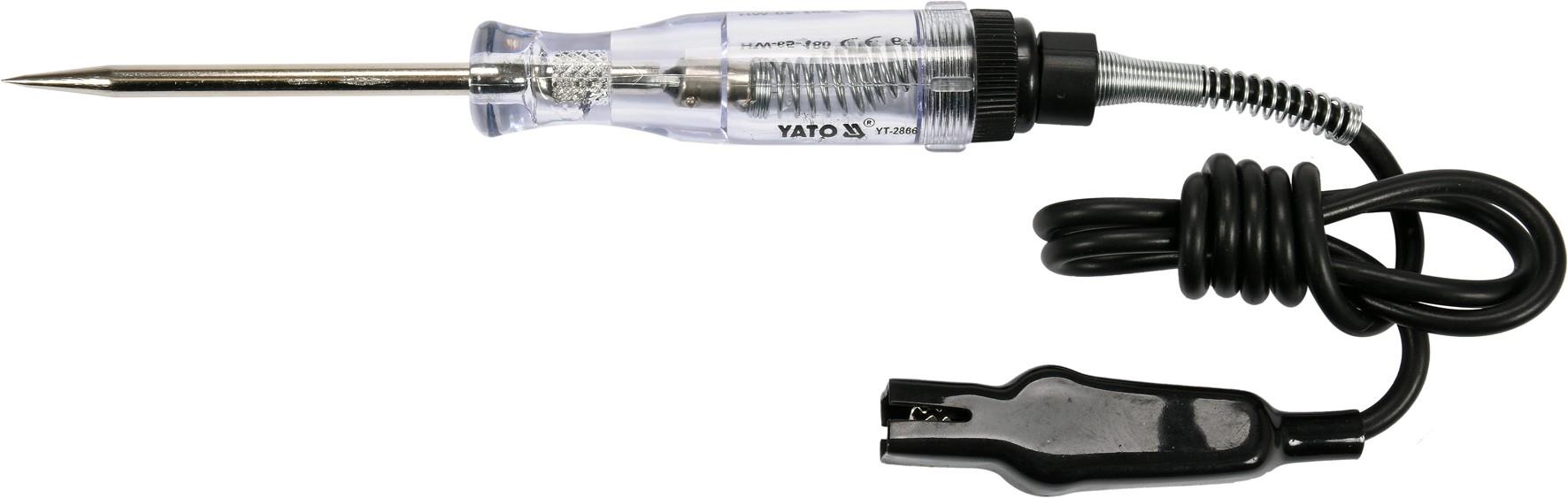 YATO Skúšačka napätia 6 – 12 V kábel 90 cm YT-2866