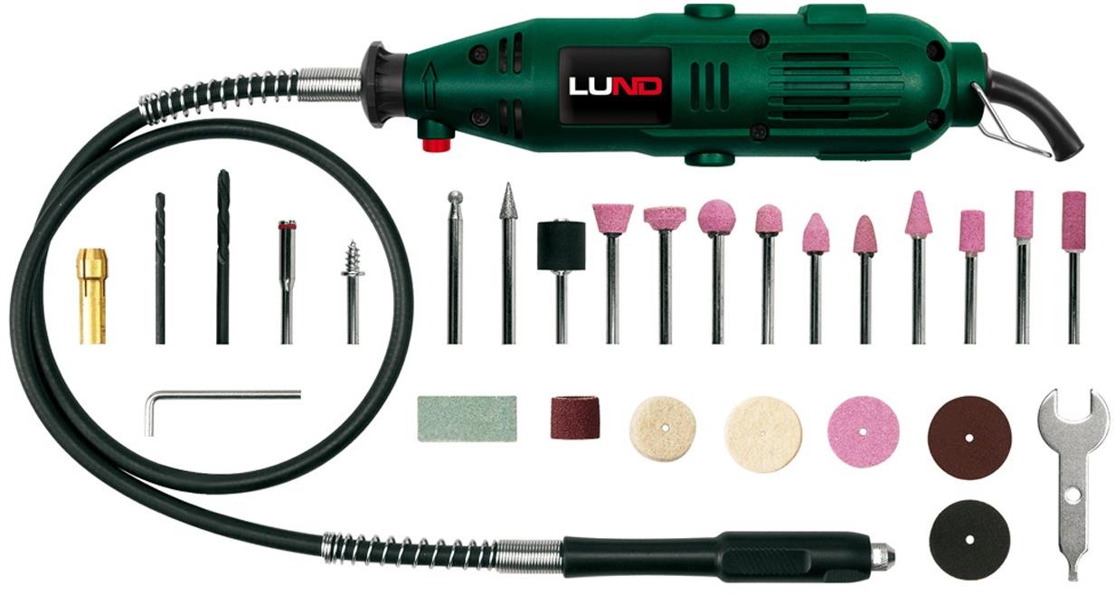 LUND Brúska mini 135 W + 40 ks príslušenstva LUND