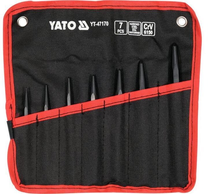 YATO Vyrážače 90 mm, mosadz, v sade YT-47170