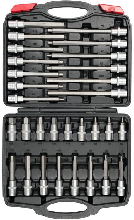 YATO Bity sada 30 ks HEX 1/2", H5 – H19 YT-77540