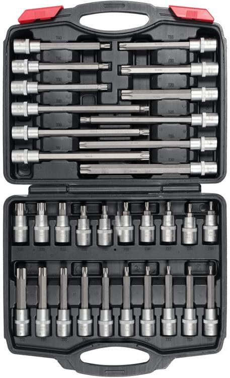 YATO Bity sada 32 ks Torx 1/2", T20 – T70 YT-77541