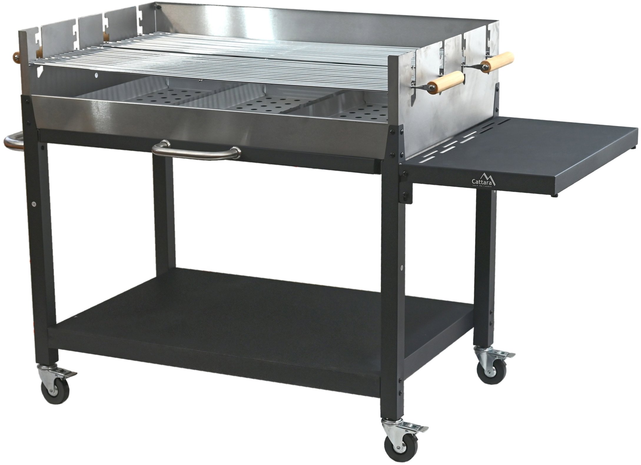 CATTARA Gril na drevené uhlie FIESTA, 95 × 60 cm