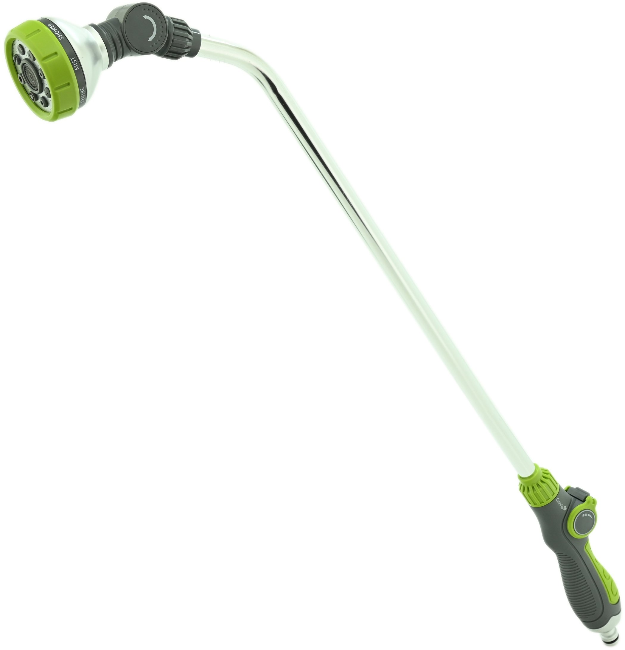 GARVIA Zavlažovacia pištoľ kruhová kov/plast 8 funkcií s nadstavcom