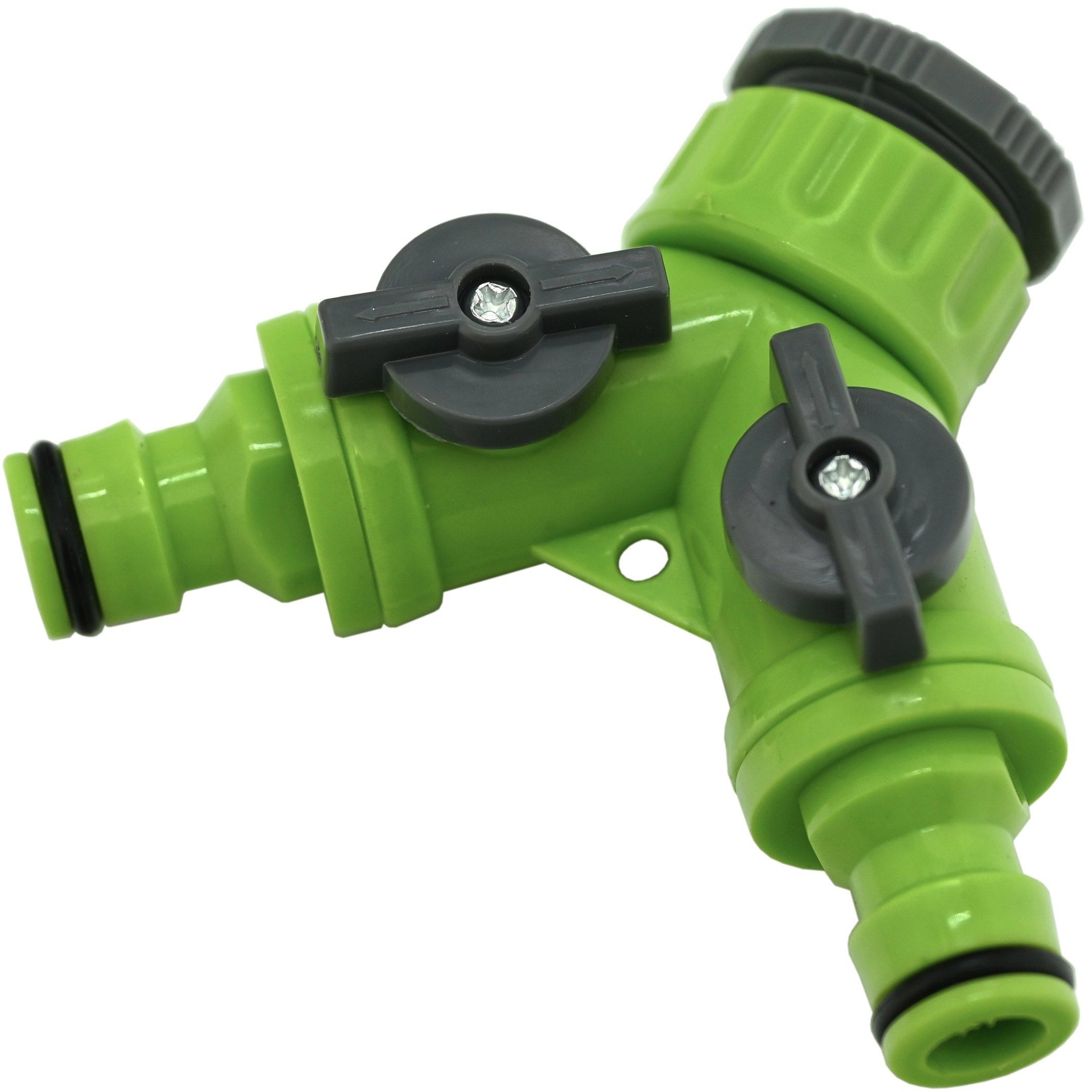 GARVIA Rozbočovač hadicový Y 1/2" – 3/4" na 2 rýchlospojky s uzáverom