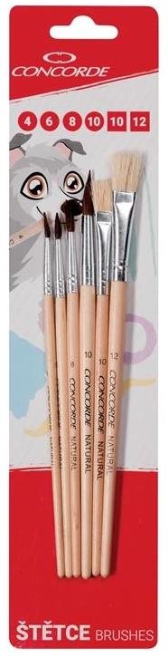 CONCORDE Natural okrúhle a ploché – balenie 6 ks
