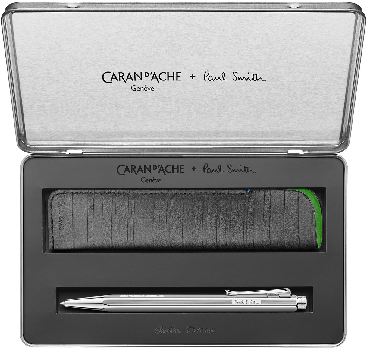 CARAN D'ACHE Ecridor Paul Smith Ed. 5, súprava s koženým puzdrom