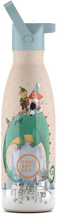 Cool Bottles detská nerezová termofľaša Kids Dragon Dreams trojvrstvová 350 ml 3D