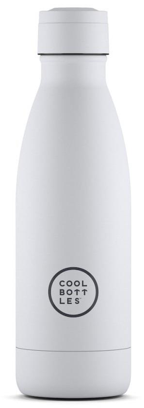 Cool Bottles nerezová termofľaša Mono White trojvrstvová 350 ml