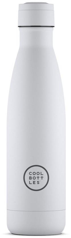 Cool Bottles nerezová termofľaša Mono White trojvrstvová 500 ml