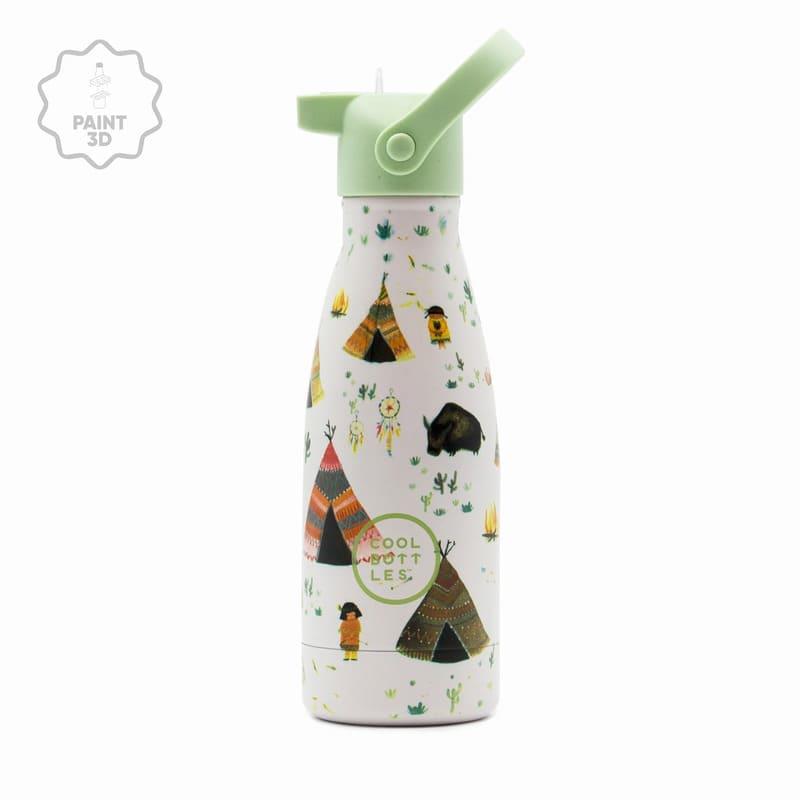 Cool Bottles Kids 3D Indian Tribe, trojvrstvová, 260 ml