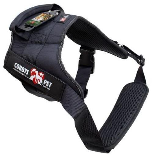 COBBYS PET Postroj K9 L 65 – 80 cm, čierny