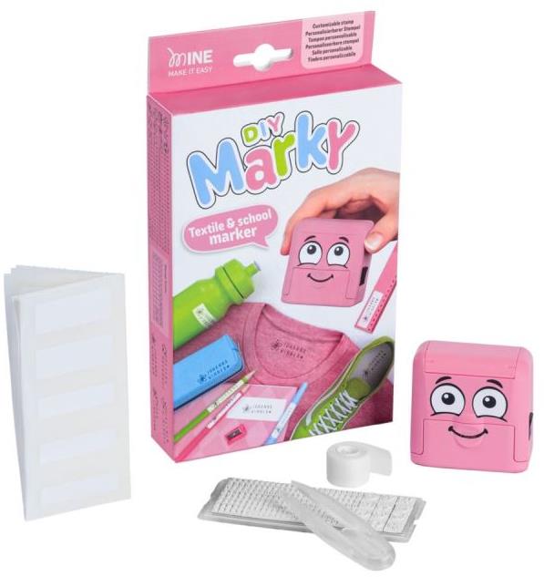 COLOP Marky DIY, samofarbiaca textilná, ružová (čierny odtlačok)