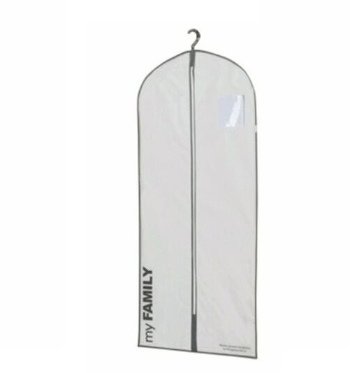 Compactor obal na oblek a dlhé šaty 60 × 137 cm – My Family, biely