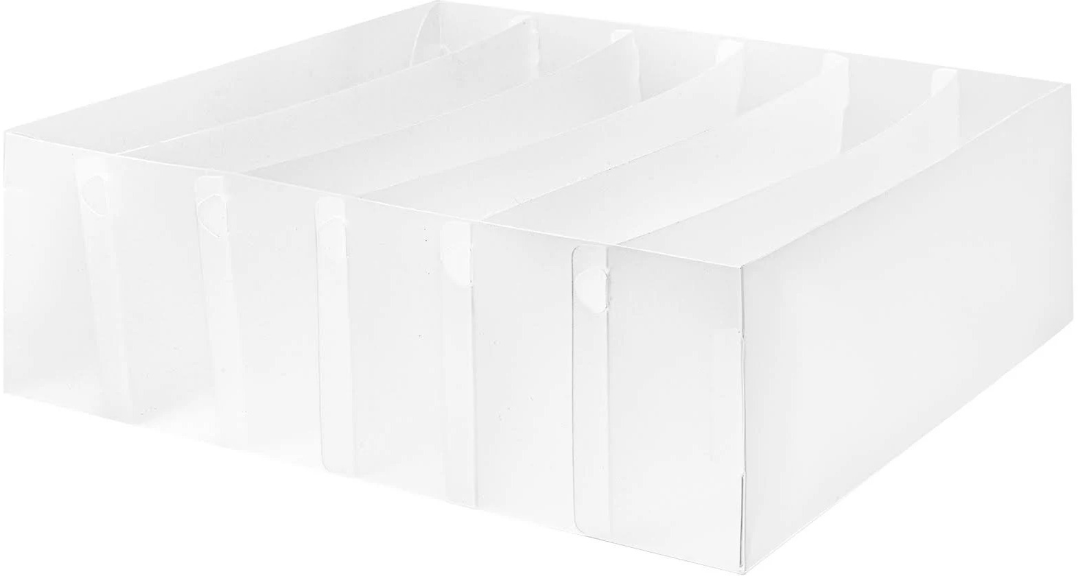 Compactor transparentný organizer do zásuvky na spodnú bielizeň Optimo, 6 priehradiek