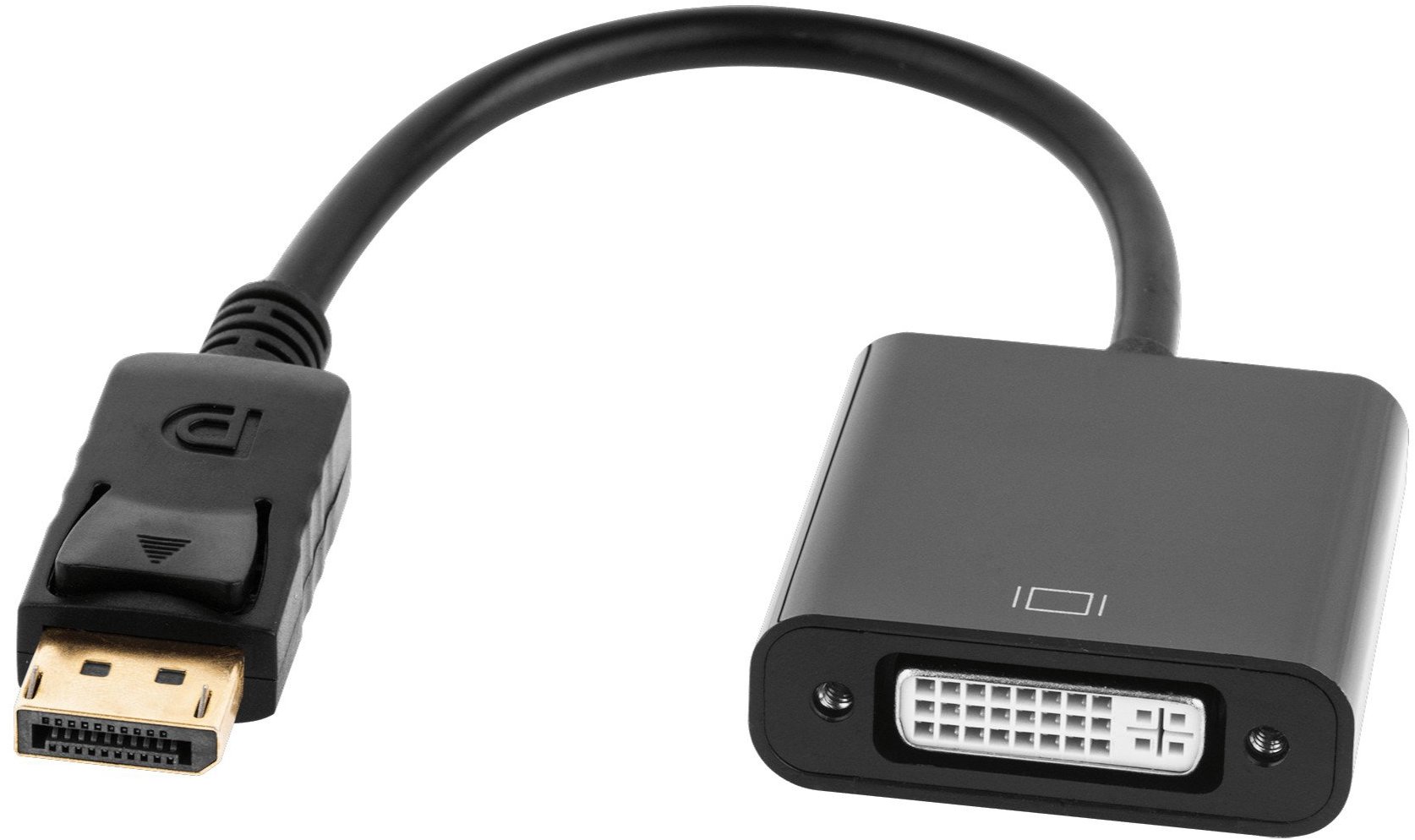 Lechpol Cabletech KOM0981 Káblový adaptér z DisplayPort na DVI, čierny