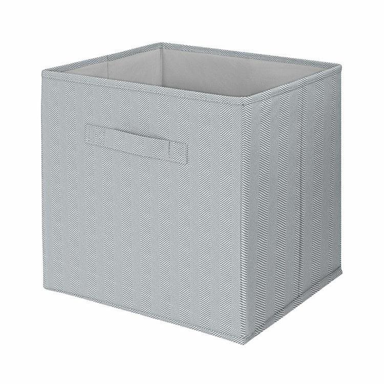 Compactor Skladací úložný box BOSTON do police a knižnice 31 × 31 × 31 cm, sivý