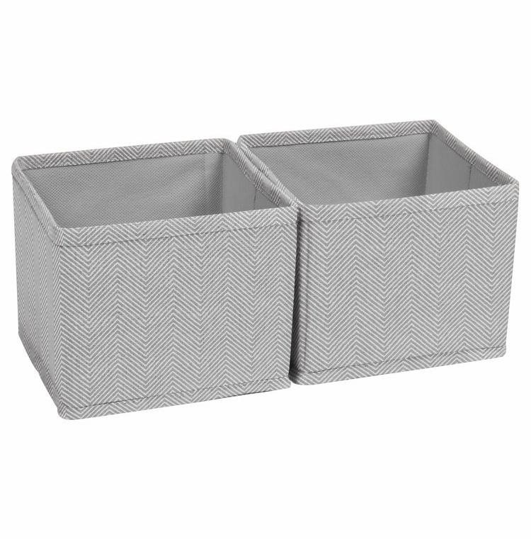 Compactor súprava 2 ks organizérov BOSTON 14 × 14 × 12 cm, sivá