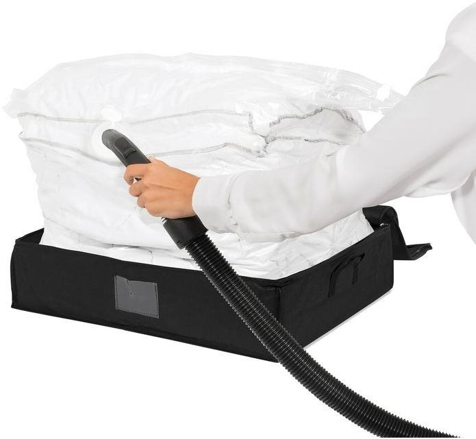 Compactor Black Edition vákuový úložný box s vystuženým puzdrom L 145 litrov, 50 × 65 × 15,5 cm