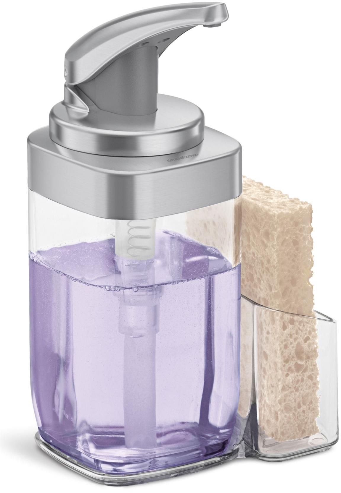 Simplehuman Dávkovač mydla a umývacieho prostriedku na riad, 650 ml, kefovaný nikel