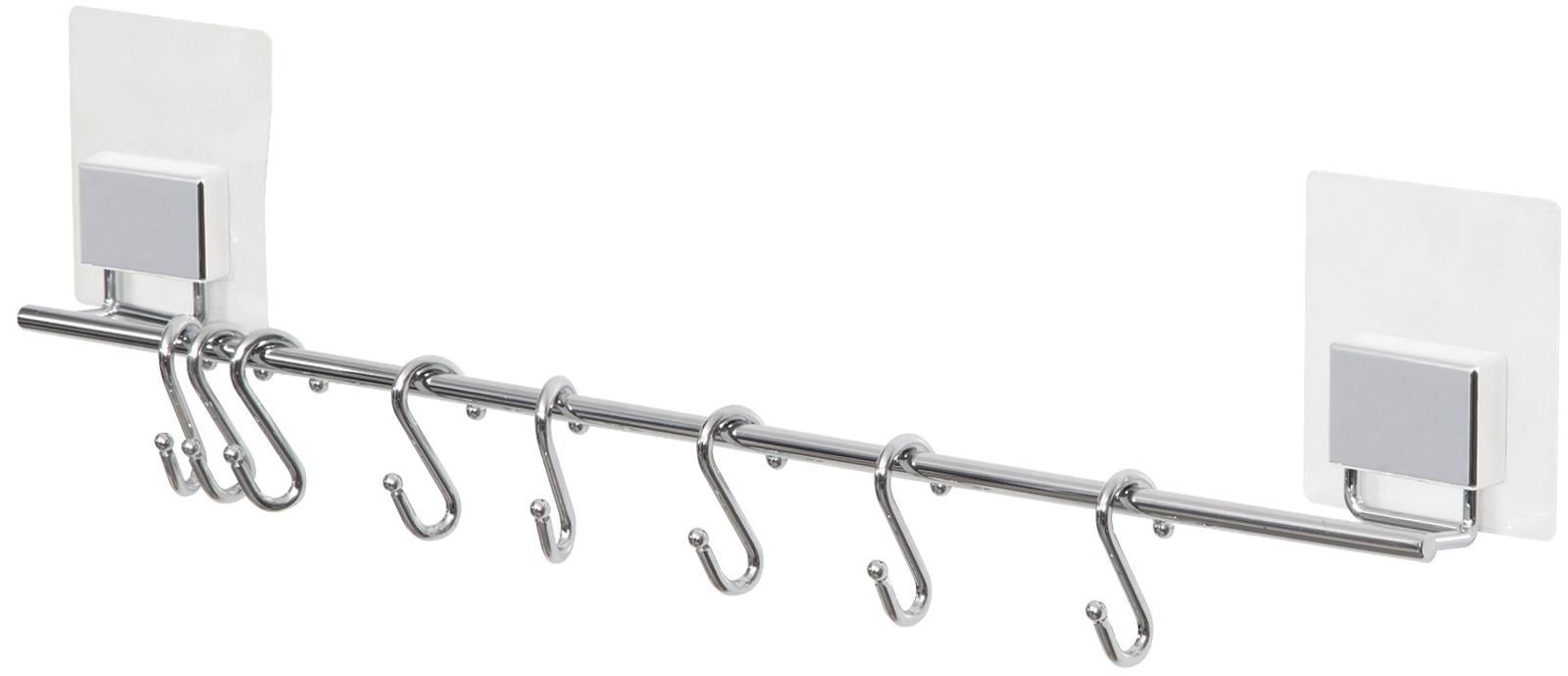 Compactor Bestlock Magic Samolepiaca závesná kuchynská tyč, bez vŕtania, 8 háčikov