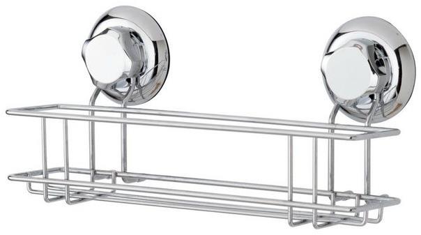 Compactor Bestlock Polička na koreničky, bez vŕtania, nosnosť 12 kg, chróm