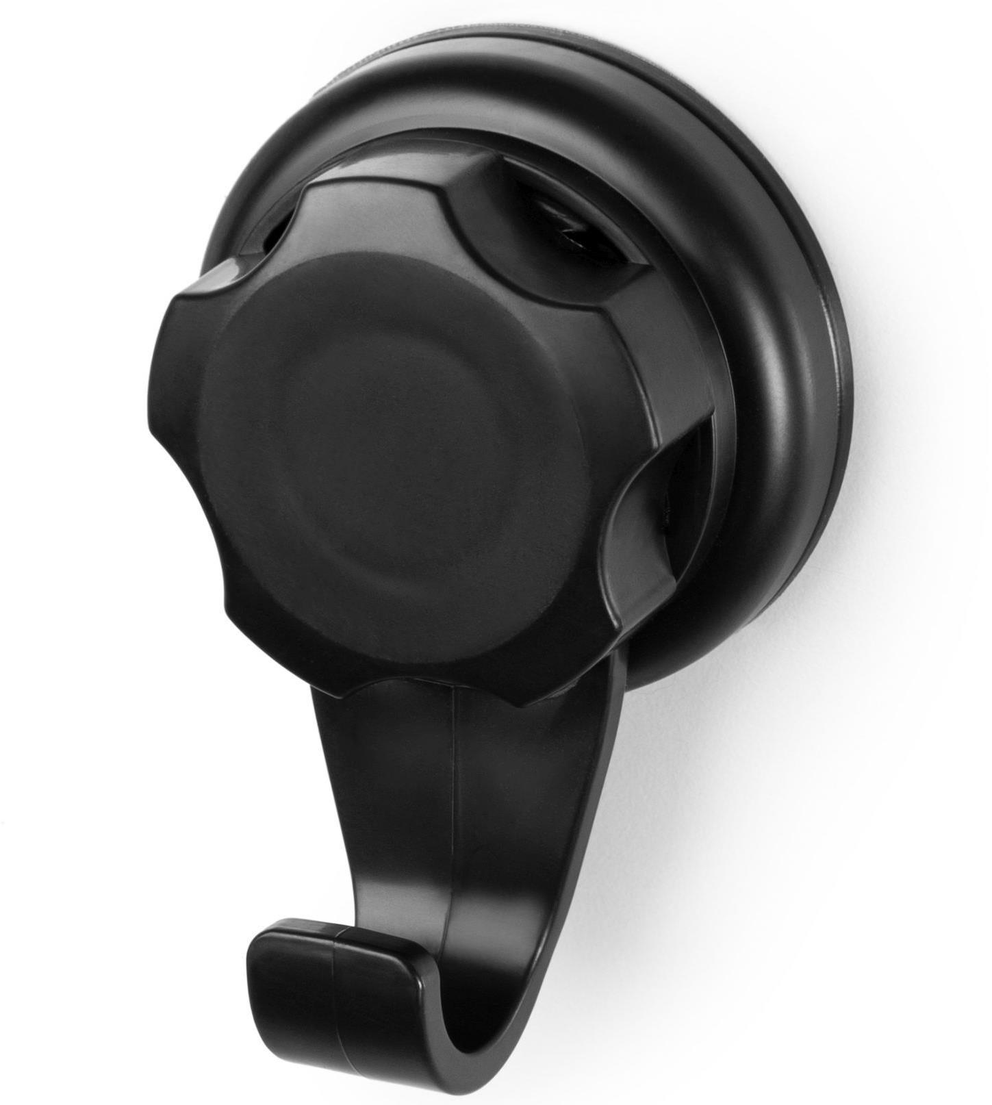 Compactor Bestlock Black Háčiky do kúpeľne s prísavkami 2 ks