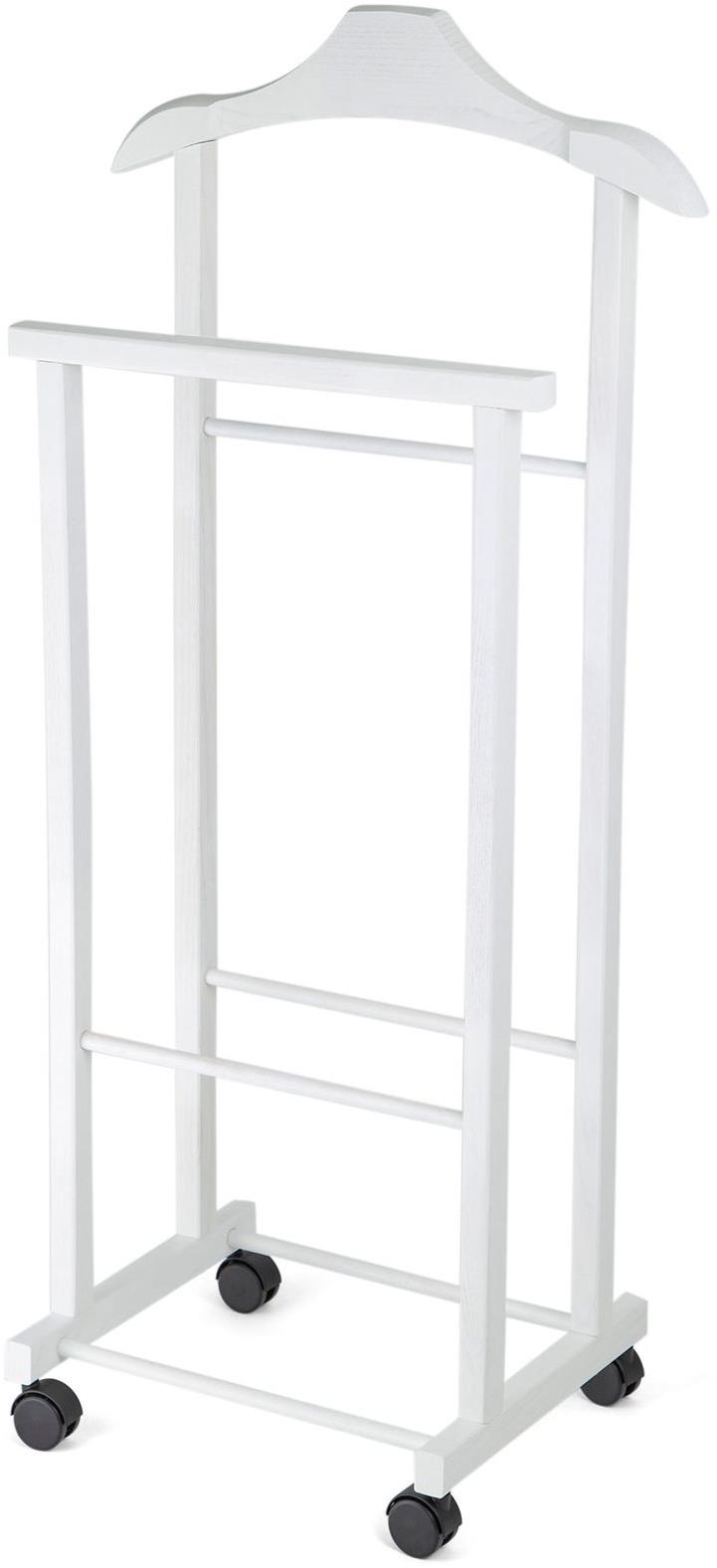 Compactor Hector 2 Nemý sluha dvojitý na kolieskach biely lak