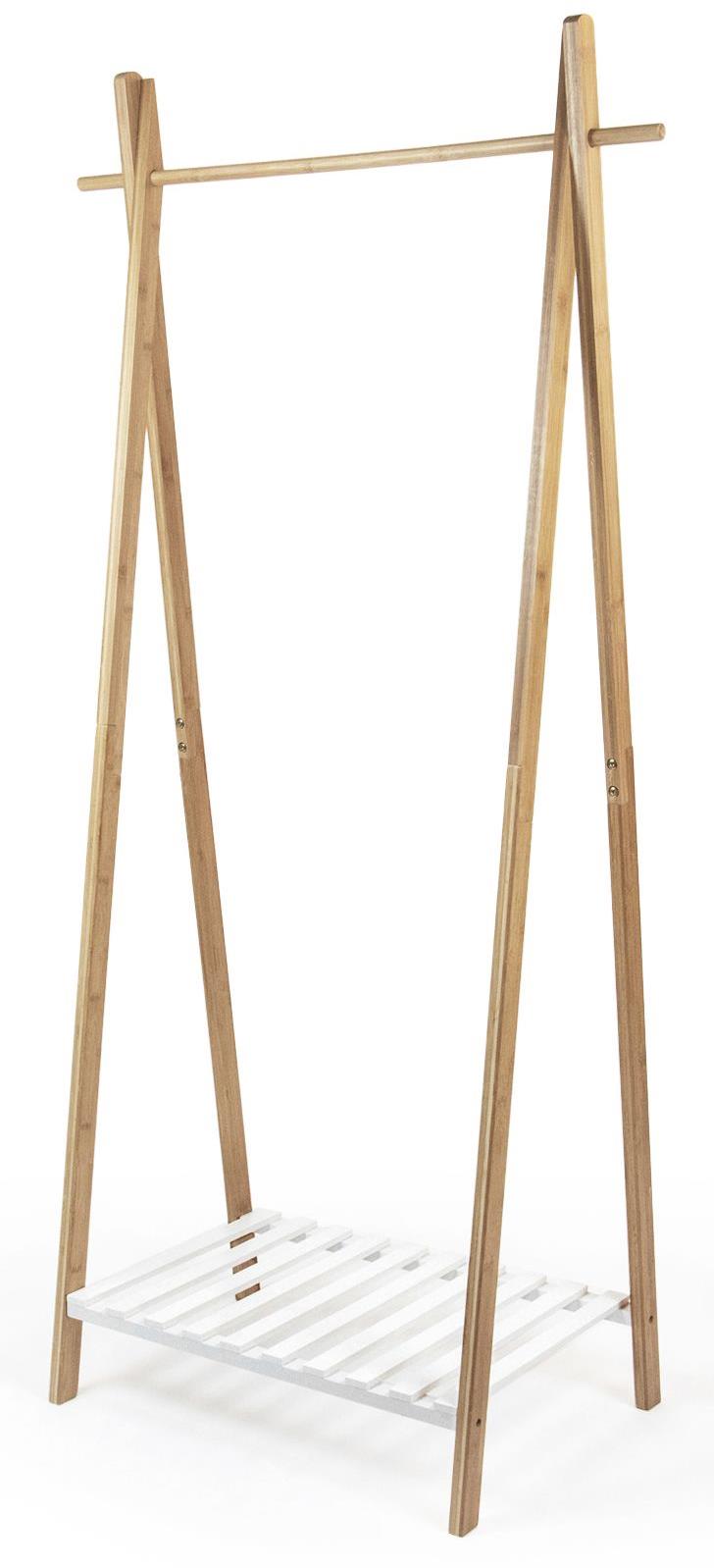 Compactor Stojan na šaty, biela polica na topánky