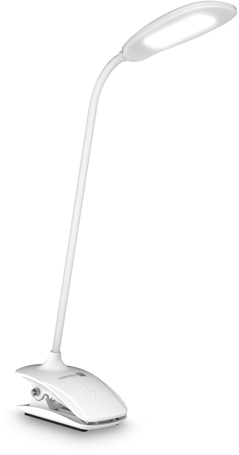 CONNECT IT CLIP s klipsom, LED, biela