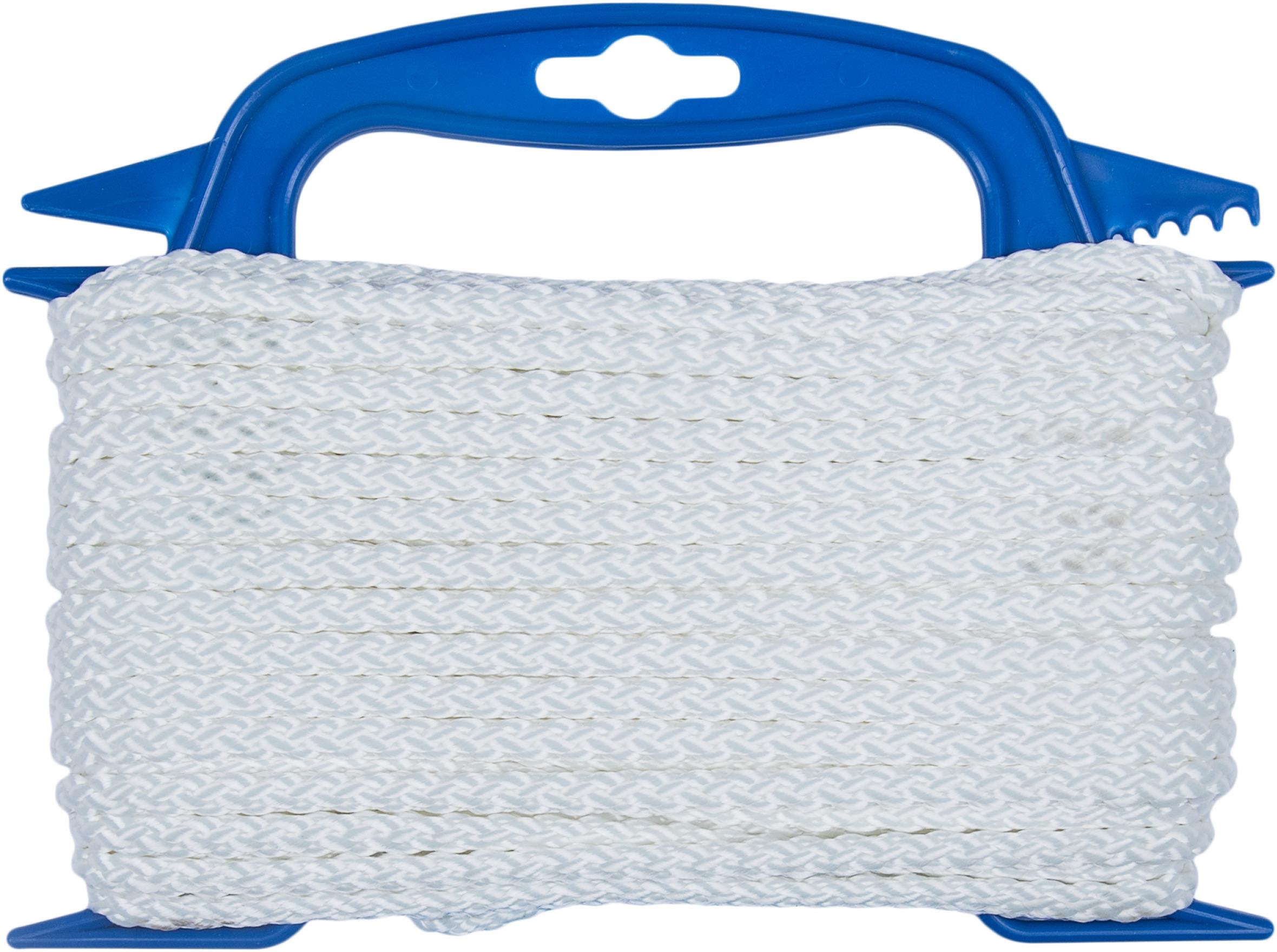 CONNEX PA pletené lano 8-pramenné, 6 mm × 20 m, biele, navíjač