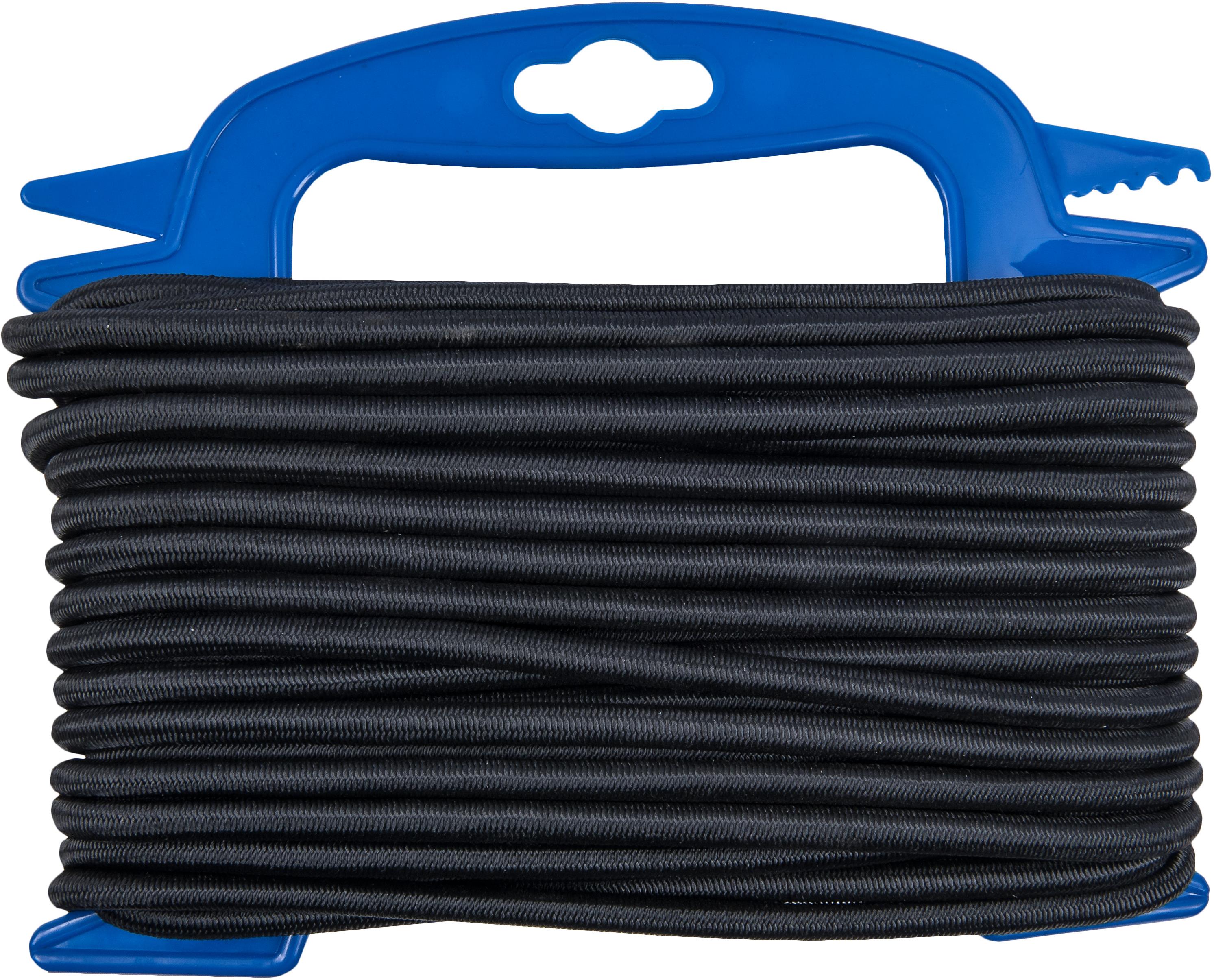 CONNEX PP Lano gumové 6 mm × 15 m, čierne, navíjač DY2701857