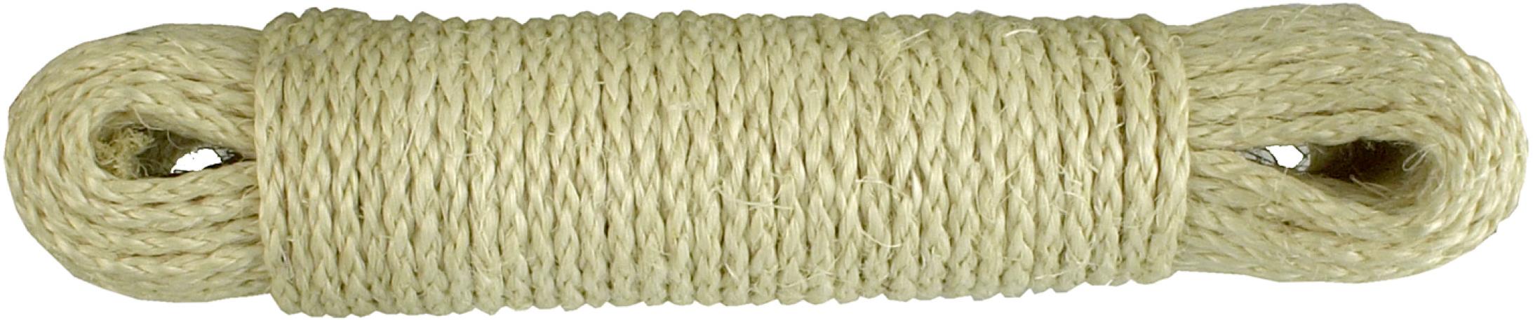 CONNEX Sisalové stáčané lano, 5 mm × 20 m, prírodná farba