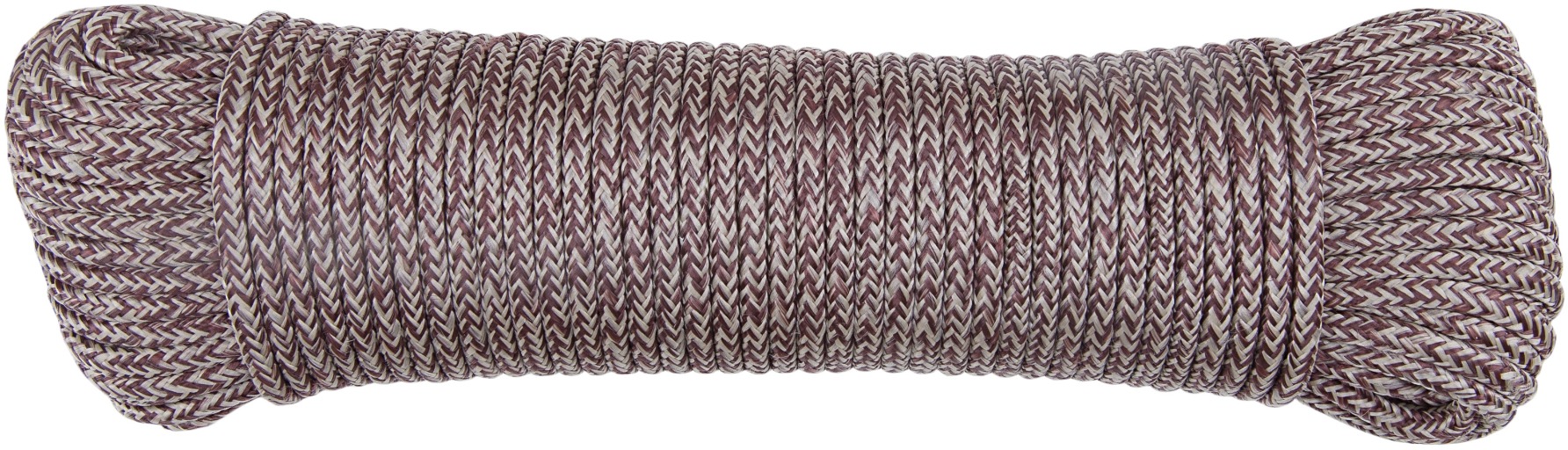 CON: P PP pletené lano 16-pramenné, 4 mm × 30 m, hnedé