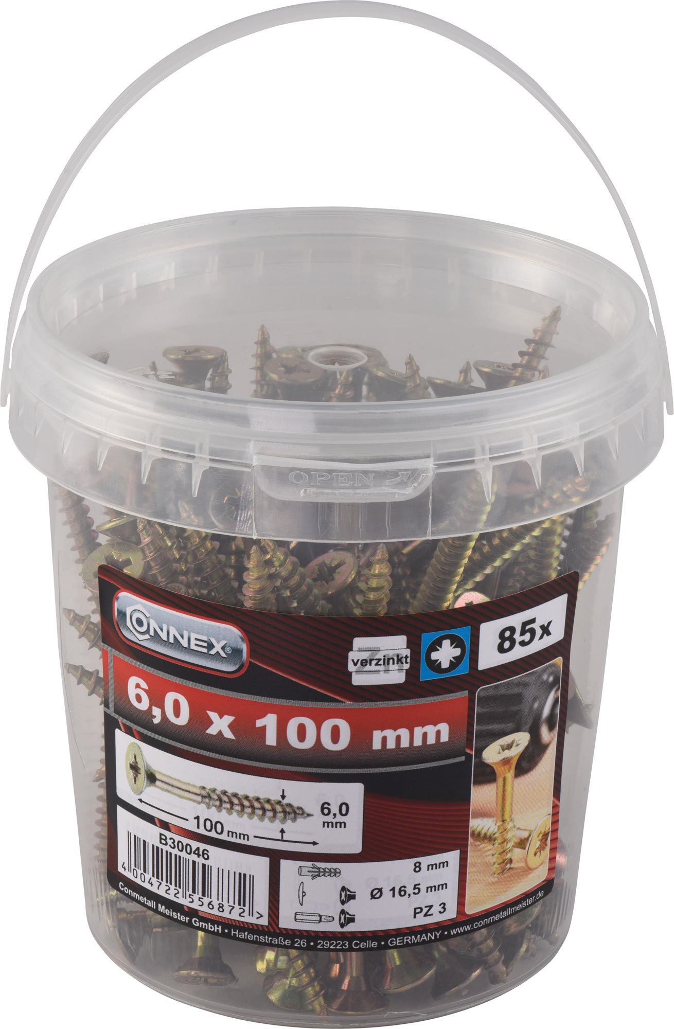 CONNEX UNI-skrutky 6,0 × 100 mm, 85 ks