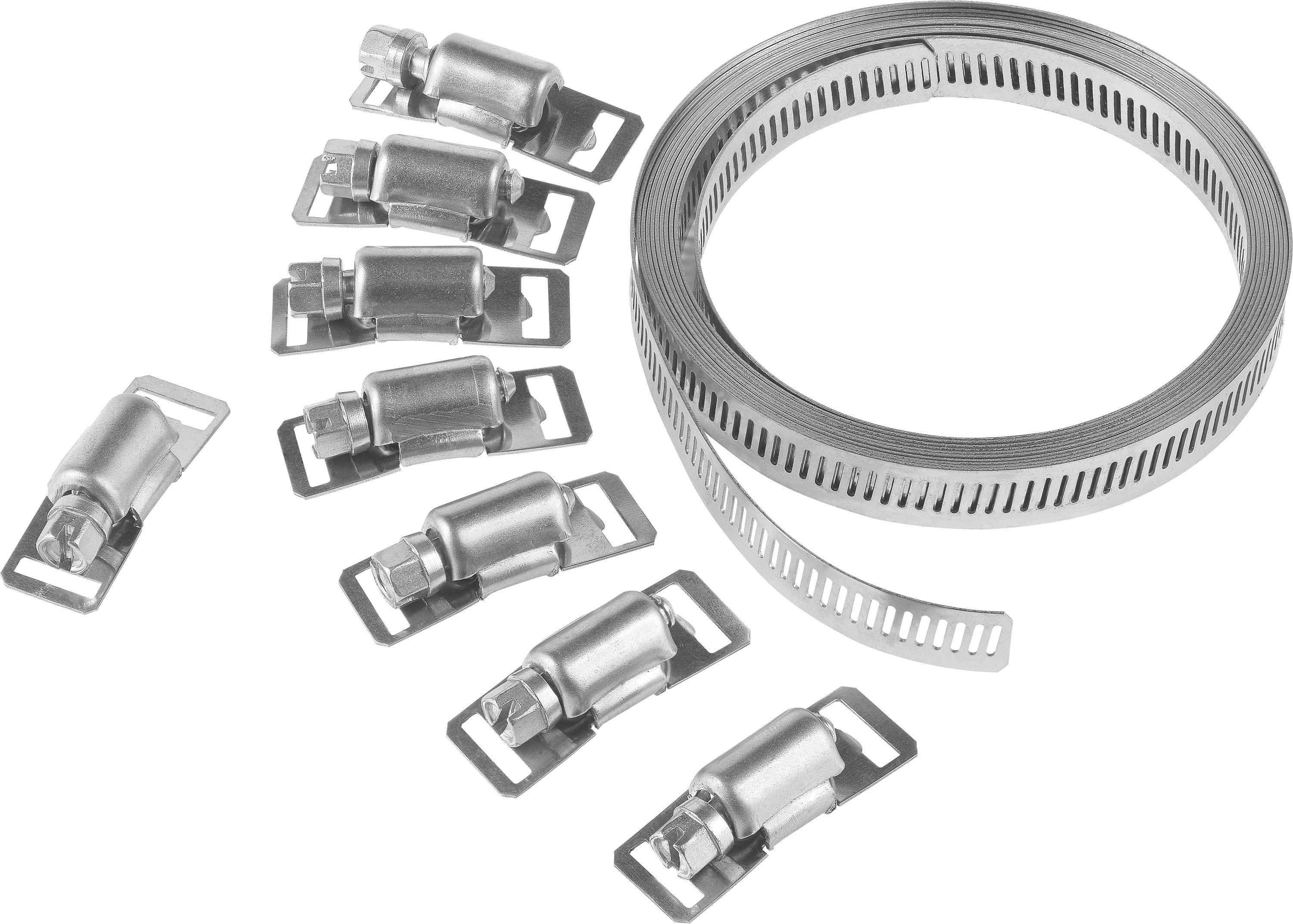 WERKZEYT Univerzálna hadicová svorka, 12,7 mm × 3 m, 8 svoriek