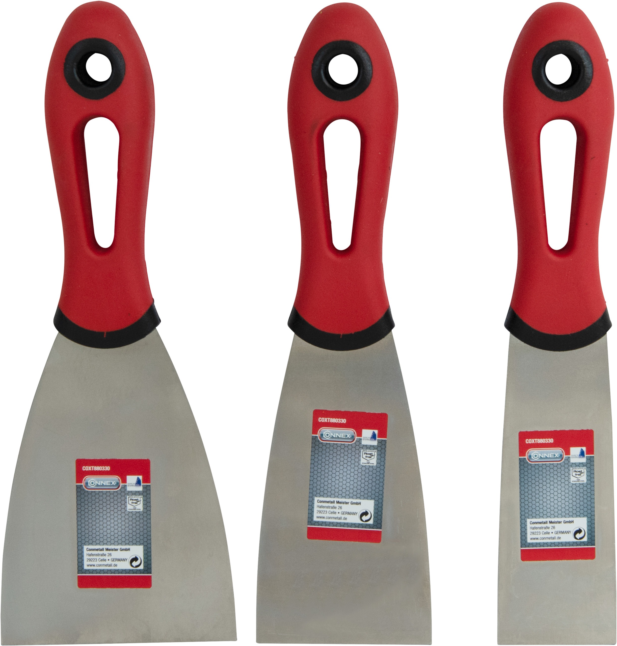 CONNEX Sporava špachtľou šírky 40, 60 a 80 mm, 3 ks