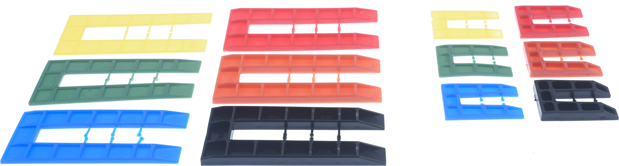 CONNEX Sada plastových klinov 54 ks, 12 veľkostí