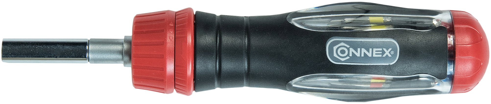 CONNEX Teleskopický račňový skrutkovač s 12 bitmi, magnetický